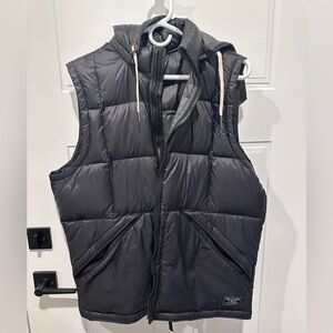 Abercrombie & Fitch Black Down Puffer Vest